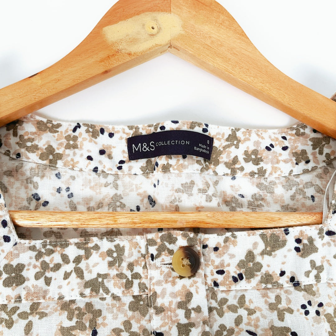 M&S Collection -Ladies Stunning 100% Linen Blouse