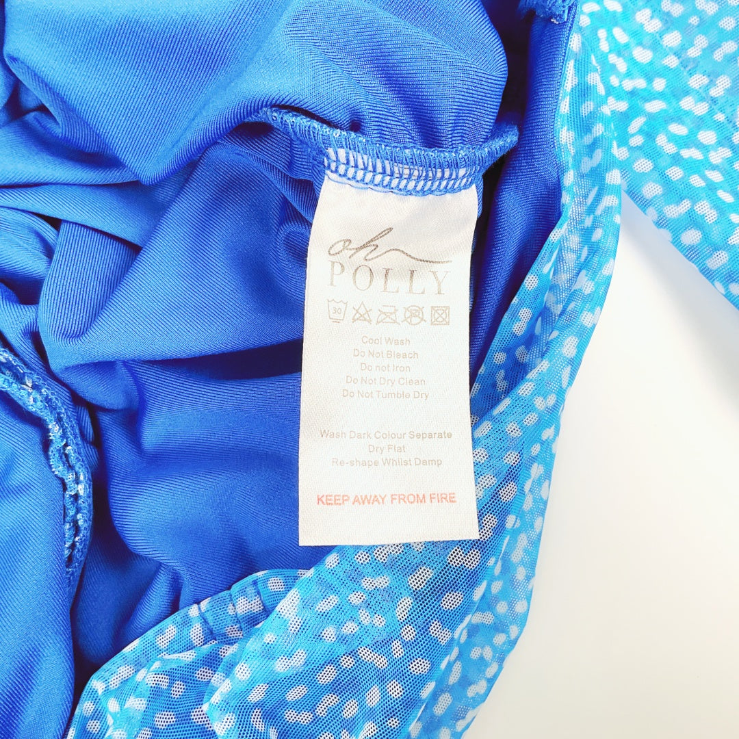Oh Polly - Blue Off The Shoulder Party Mini Dress