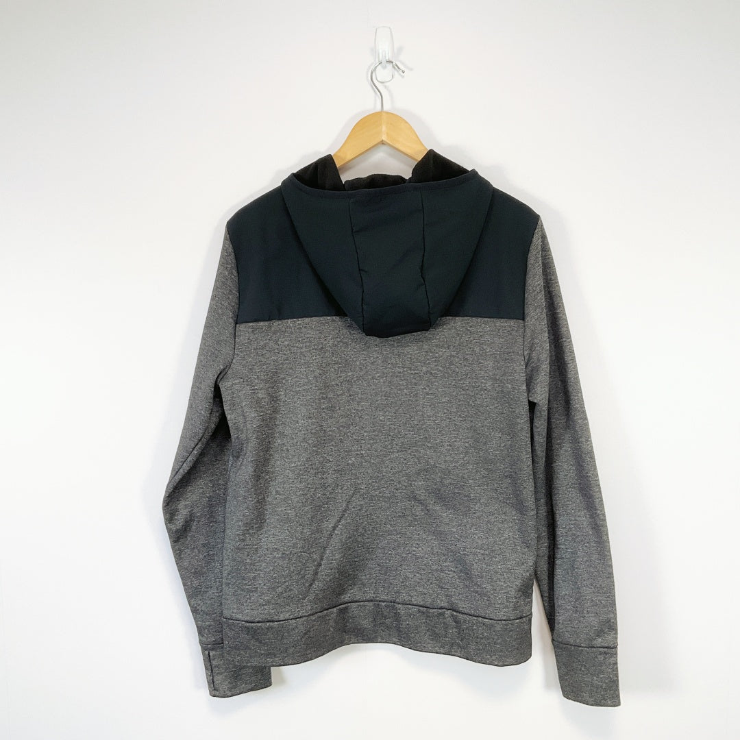 Champion-Men's contemporary grey zip-up hoodies with a front pocket