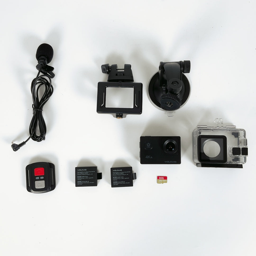 Wolfang GA100 Action Camera + Accessories – SPCA Op Shops