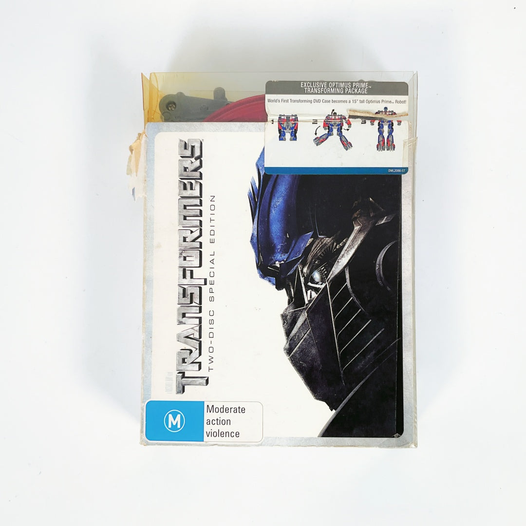 Transformers DVD with Rare Two Disk Optimus Prime Case