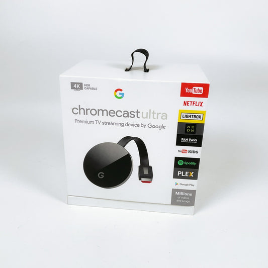 Chromecast Ultra 4K (NC2-6A5-D) + Power Adapter – Great Condition