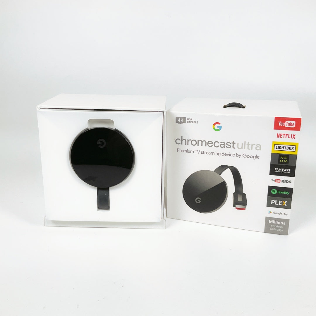 Chromecast Ultra 4K (NC2-6A5-D) + Power Adapter – Great Condition
