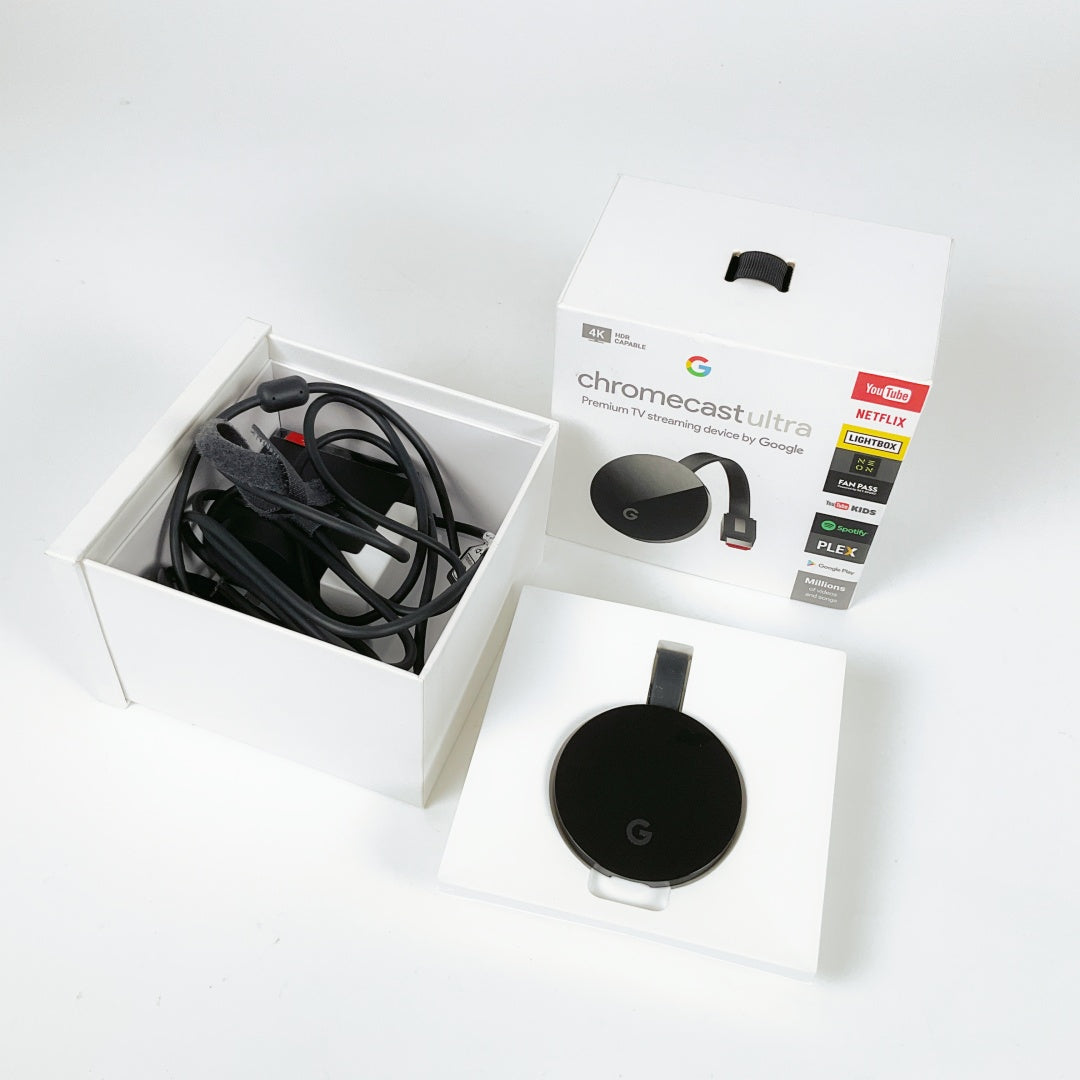Chromecast Ultra 4K (NC2-6A5-D) + Power Adapter – Great Condition
