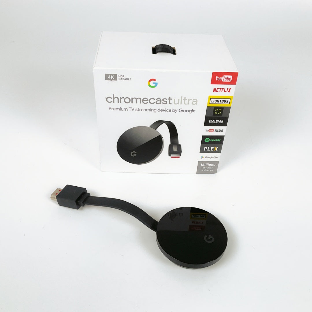 Chromecast Ultra 4K (NC2-6A5-D) + Power Adapter – Great Condition