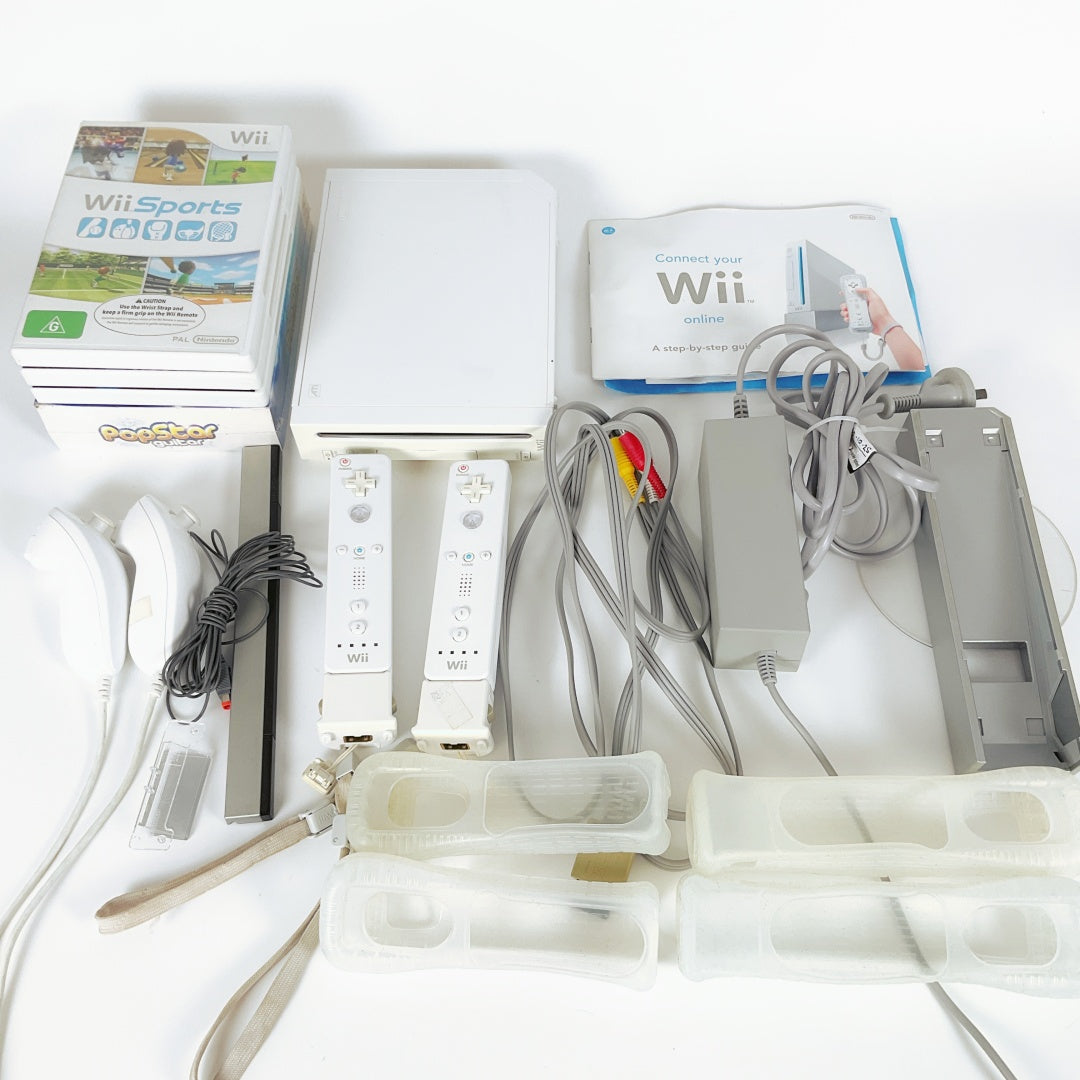 Nintendo Wii + Extras + 4-Game PAL Bundle