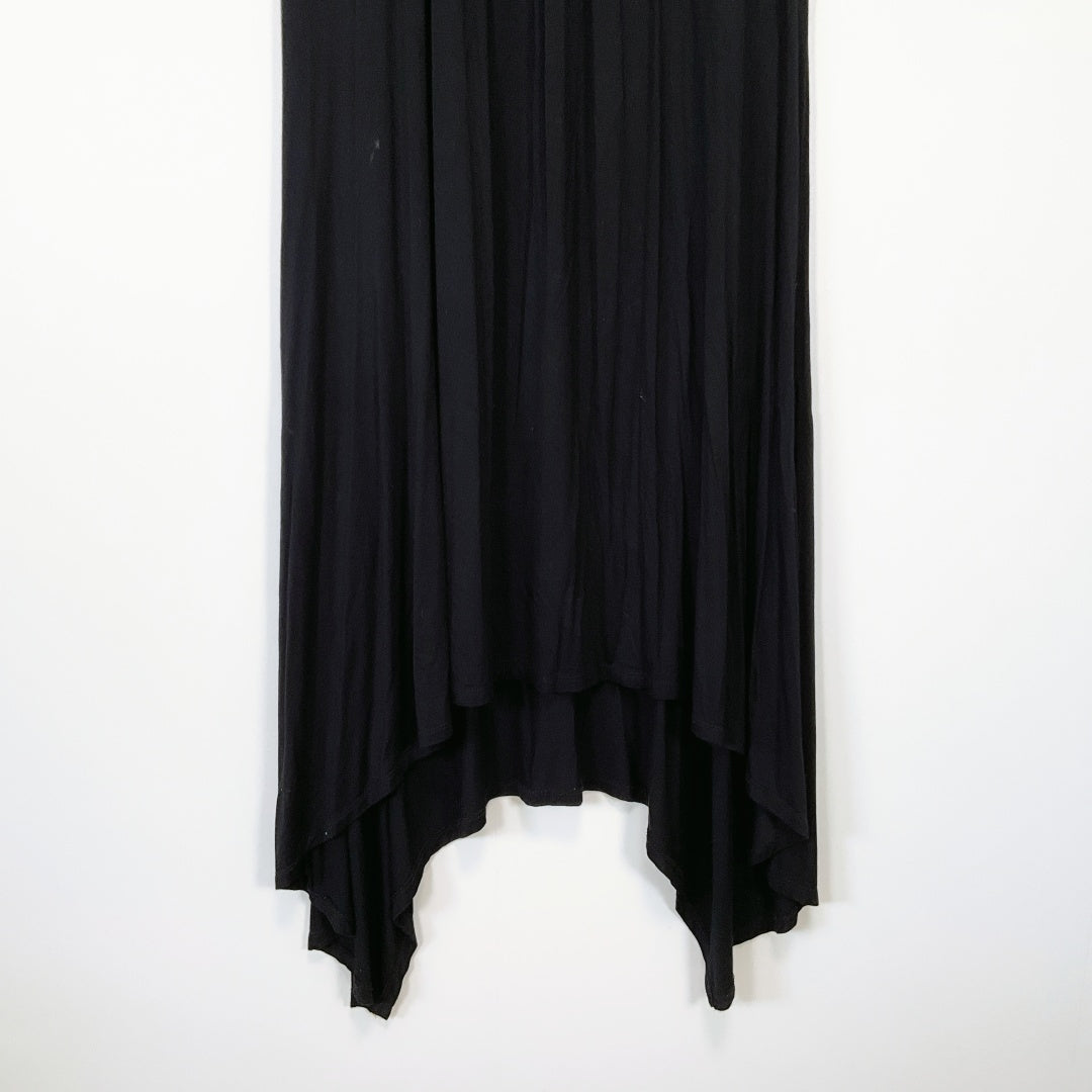 INC International Concepts - Black Maxi Dress with Tribal Embroidery