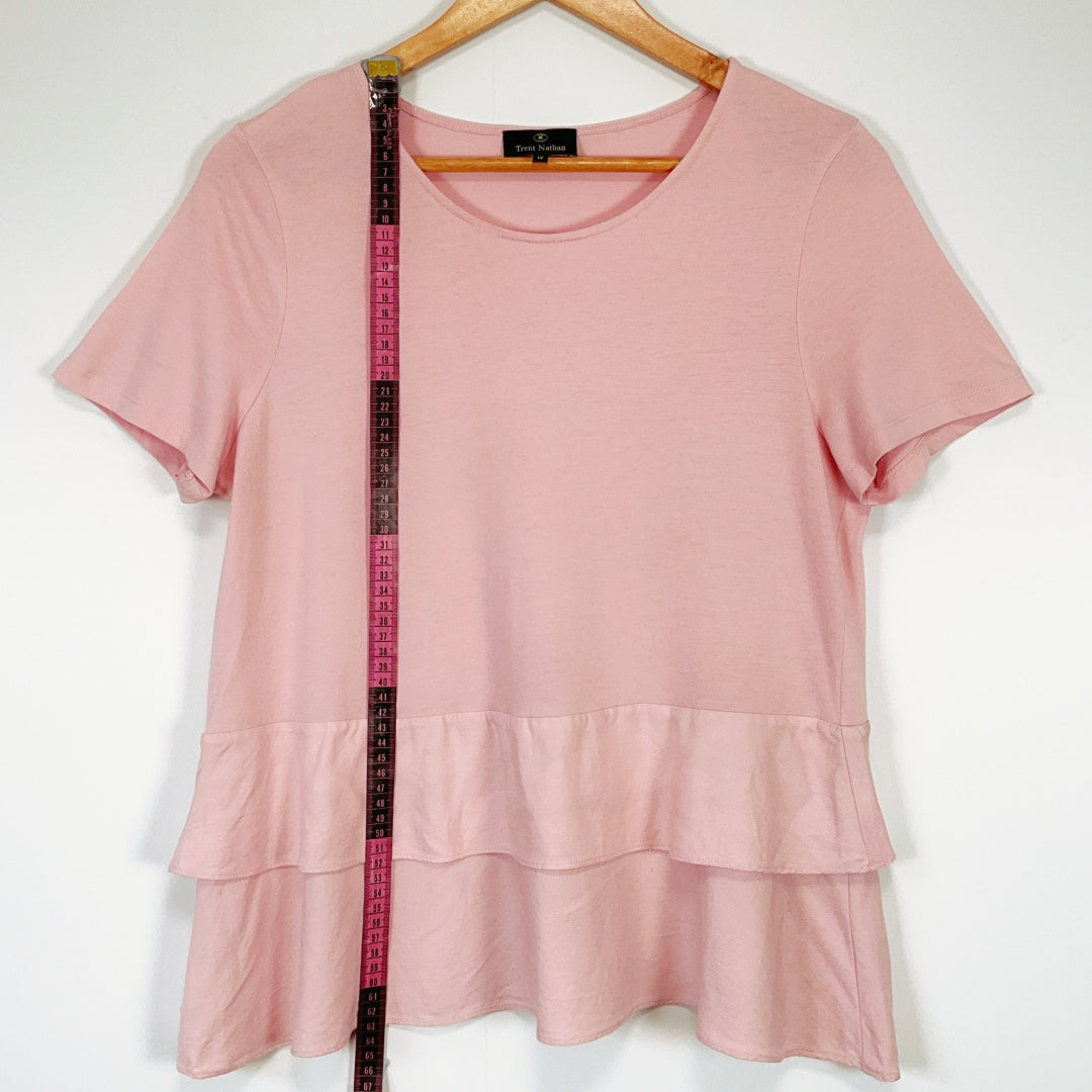 Trent Nathan - Pink Peplum Top