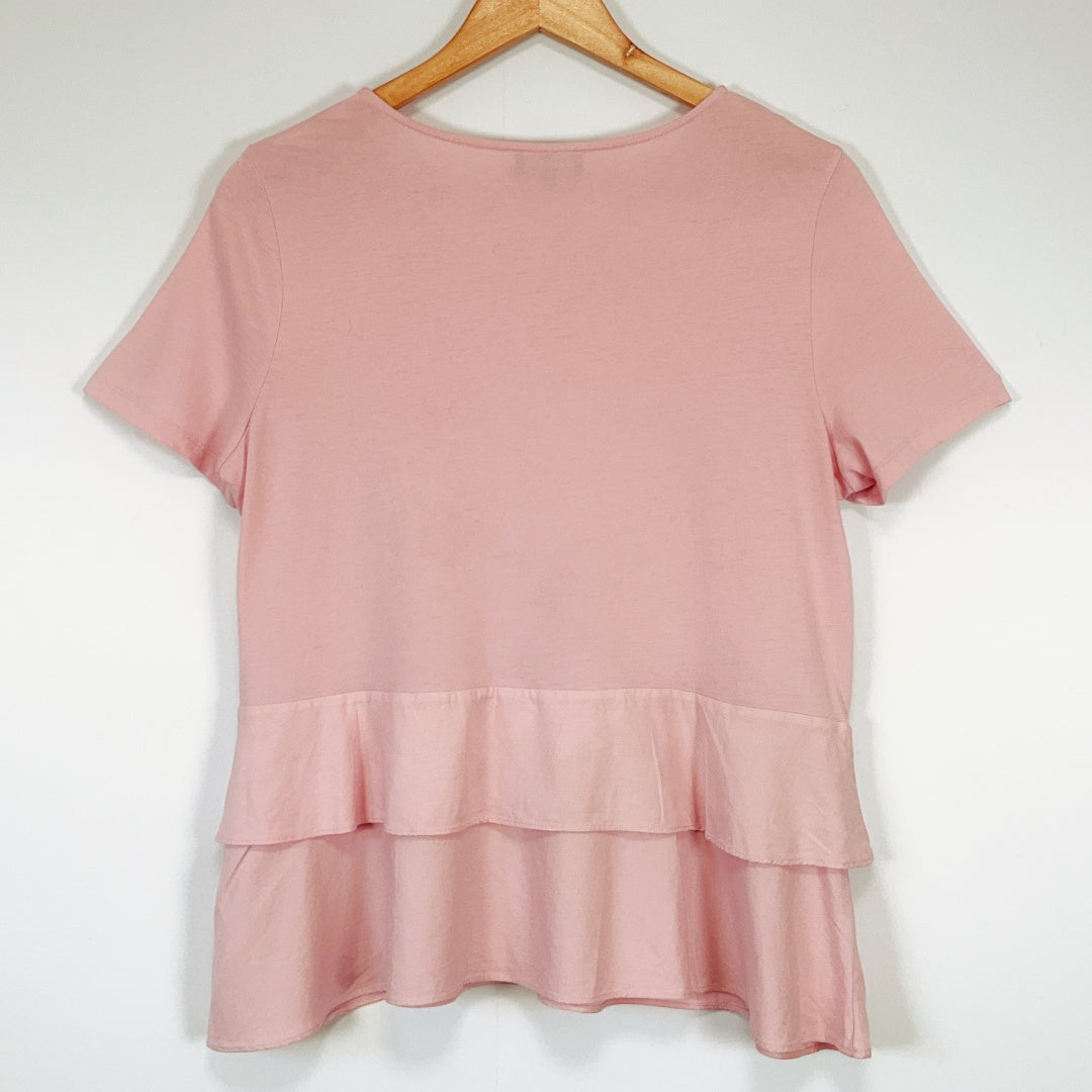 Trent Nathan - Pink Peplum Top