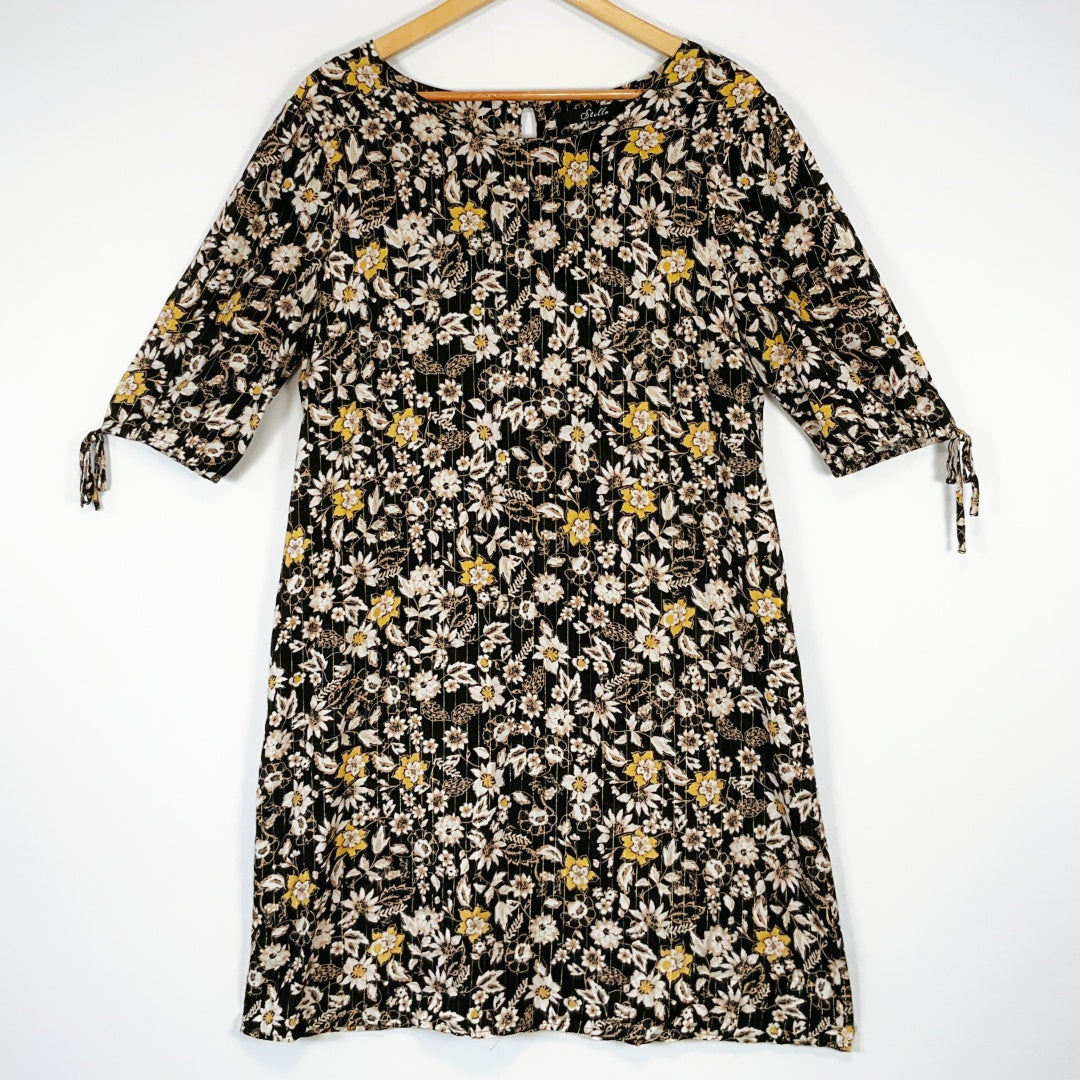 Stella - Floral Print A-Line Dress