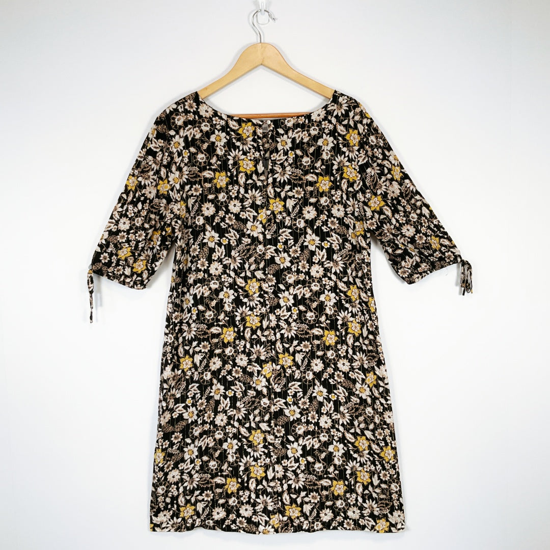 Stella - Floral Print A-Line Dress