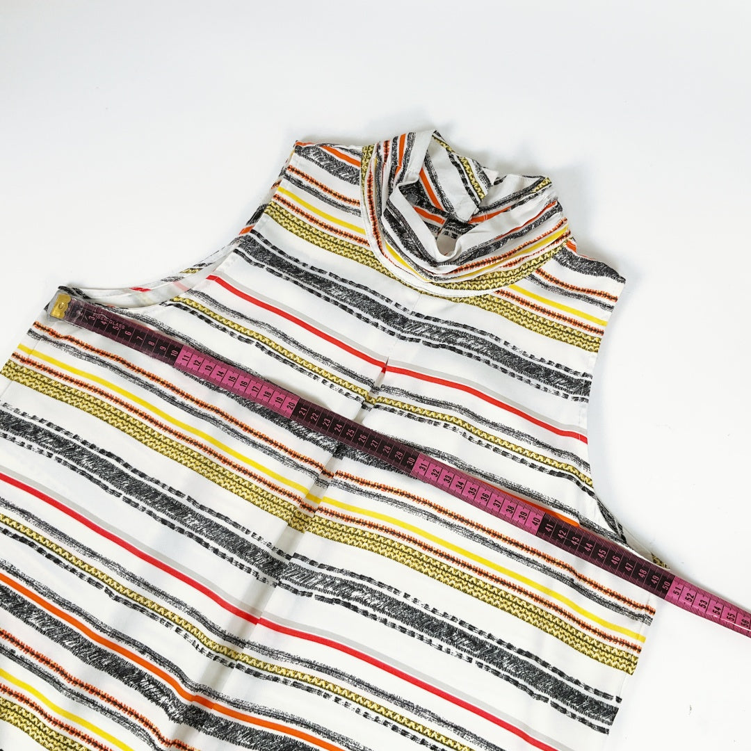 Target - Sleeveless High-Neck Striped Top