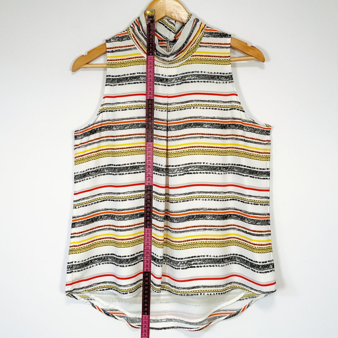 Target - Sleeveless High-Neck Striped Top