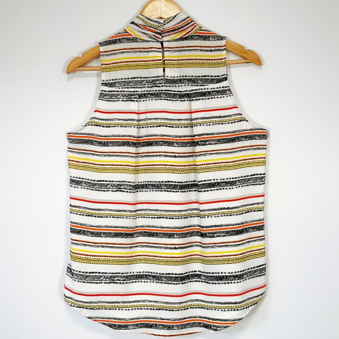 Target - Sleeveless High-Neck Striped Top