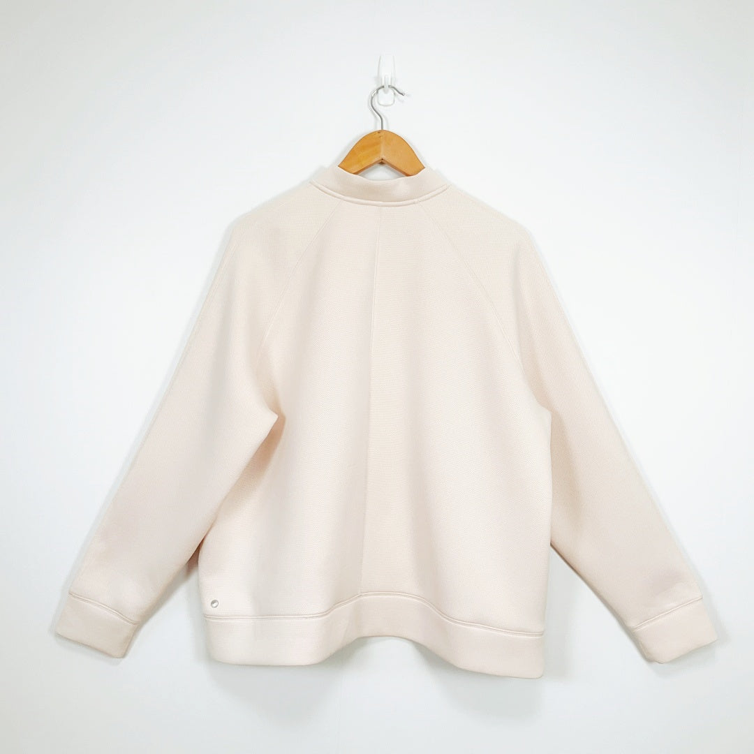 Zella - Pale Pink LS Snap Front Bomber Jacket