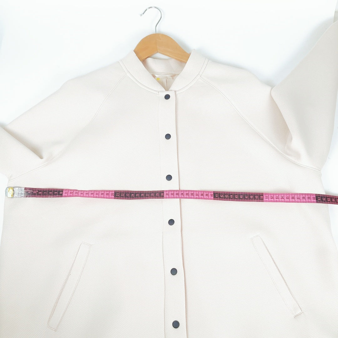 Zella - Pale Pink LS Snap Front Bomber Jacket