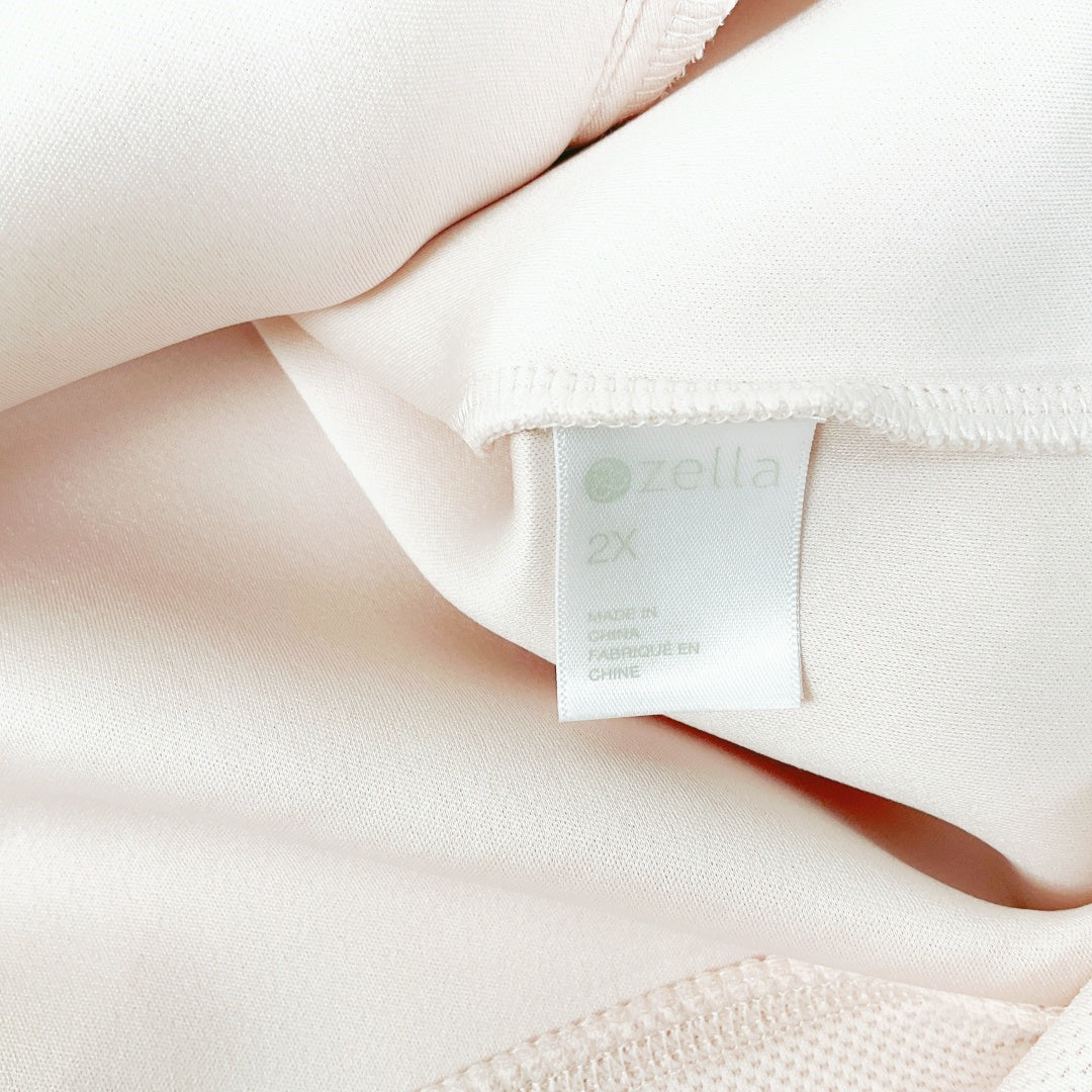 Zella - Pale Pink LS Snap Front Bomber Jacket