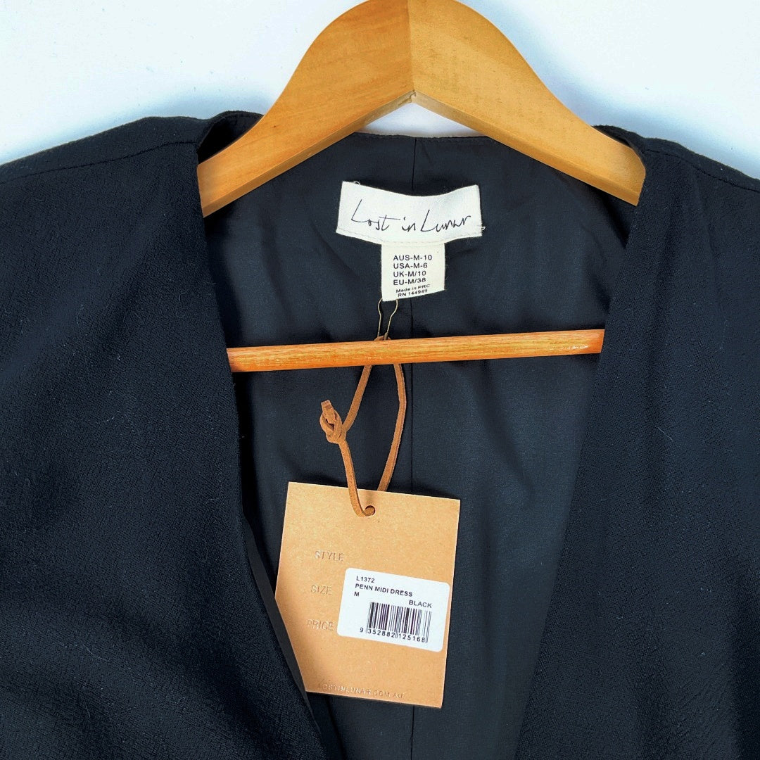 Lost in Lunar - Black Penn Midi Dress