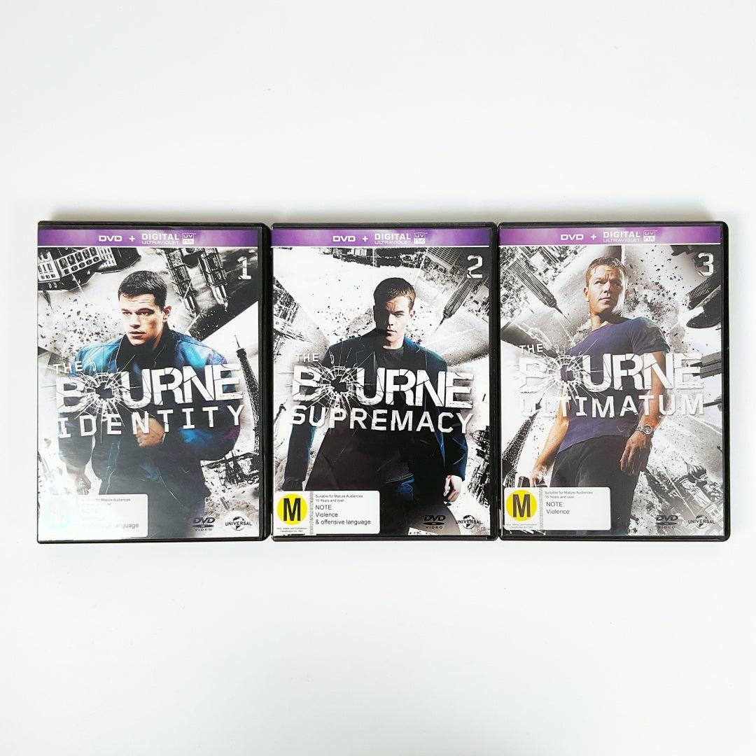 The Bourne Trilogy – Identity • Supremacy • Ultimatum (3-Disc DVD Set)