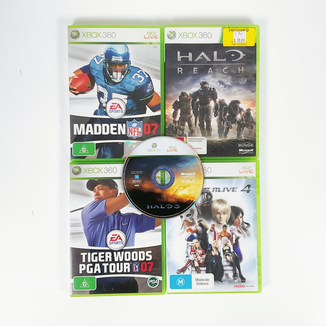 Xbox 360 S (Model 1439) Bundle – 4 GB + 320 GB HDD + 5 Games (PAL)
