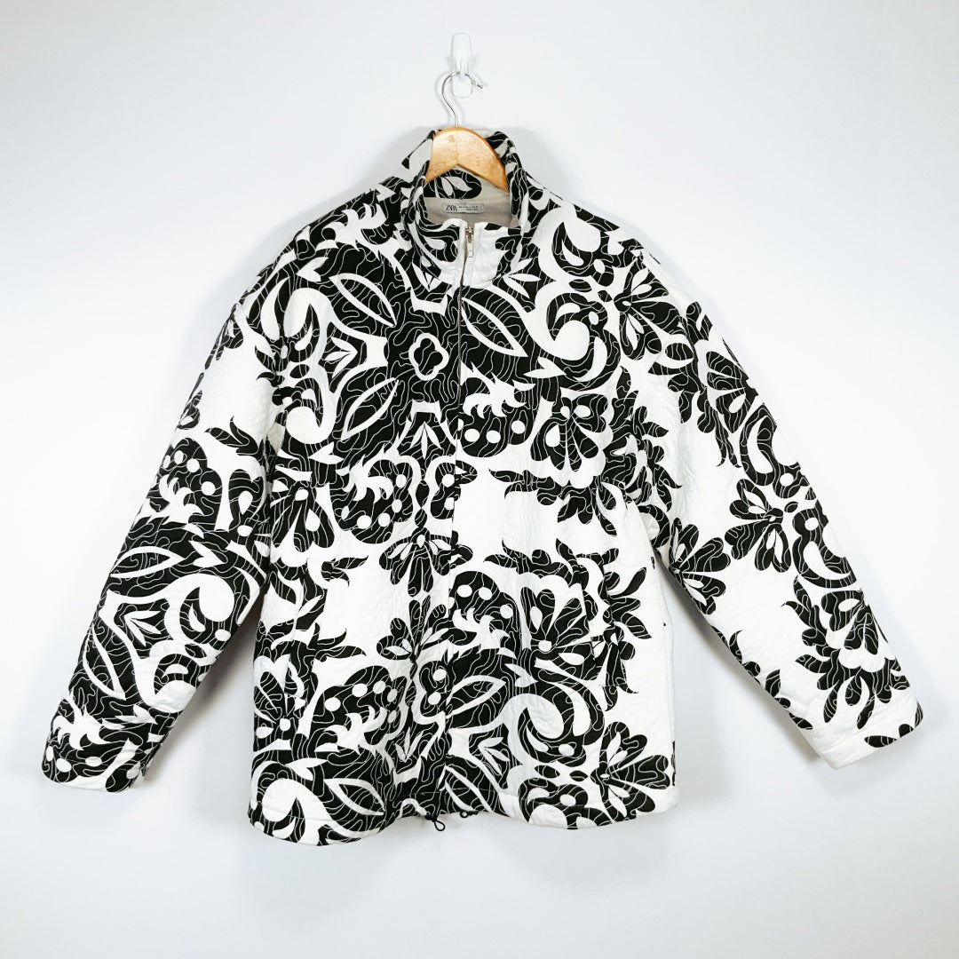 ZARA - Black & White Patterned Jacket