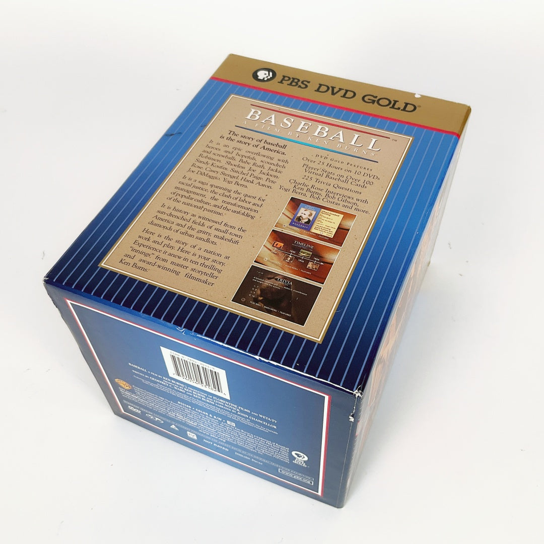 PBS DVD Gold Baseball A Film by Ken Burns 9 Original 1 Bonus Disk Documentary