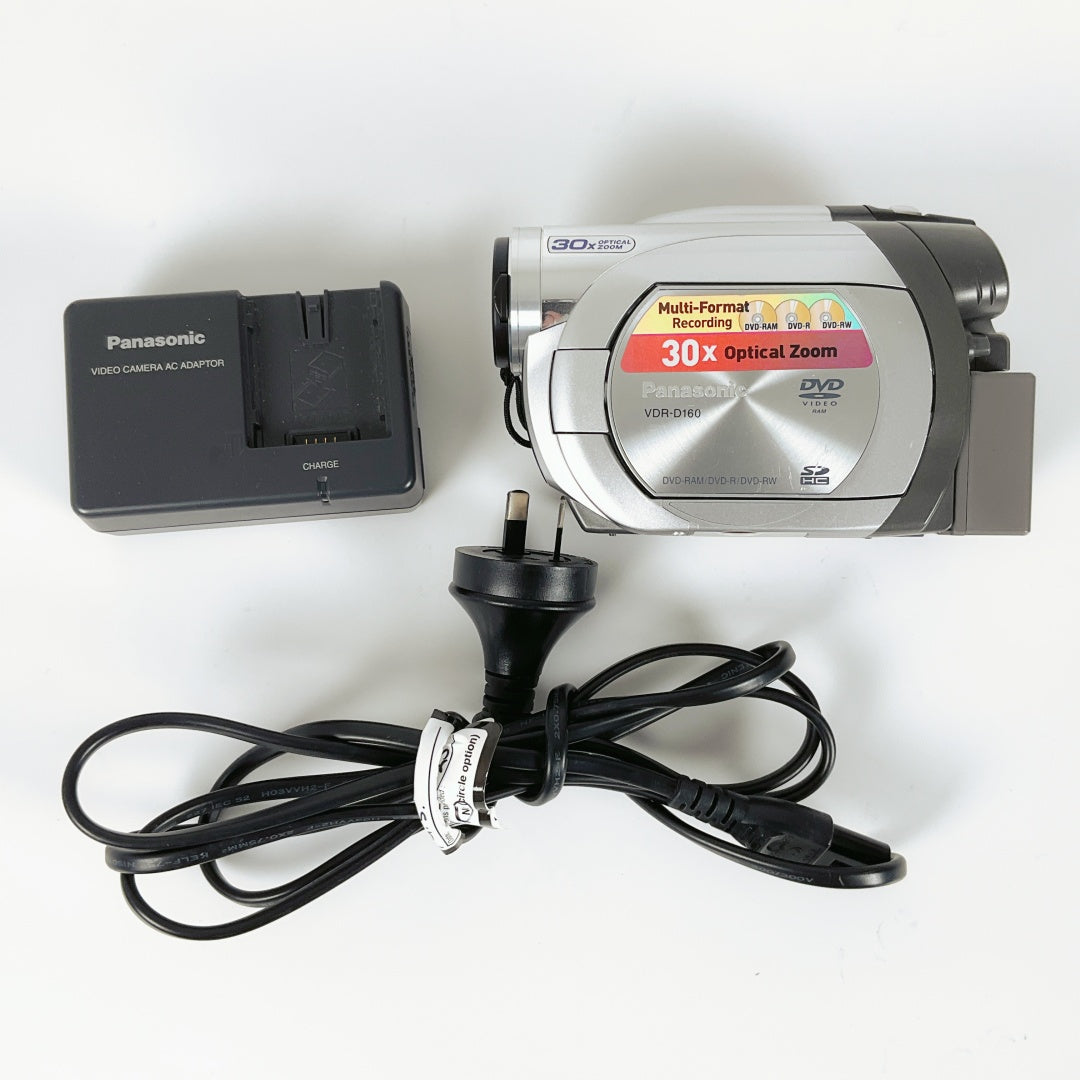 Panasonic VDR-D160 DVD Camcorder – Tested & Working (With Battery & Charger)