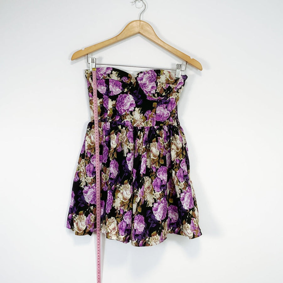 Mooloola - Floral Strapless Mini Dress