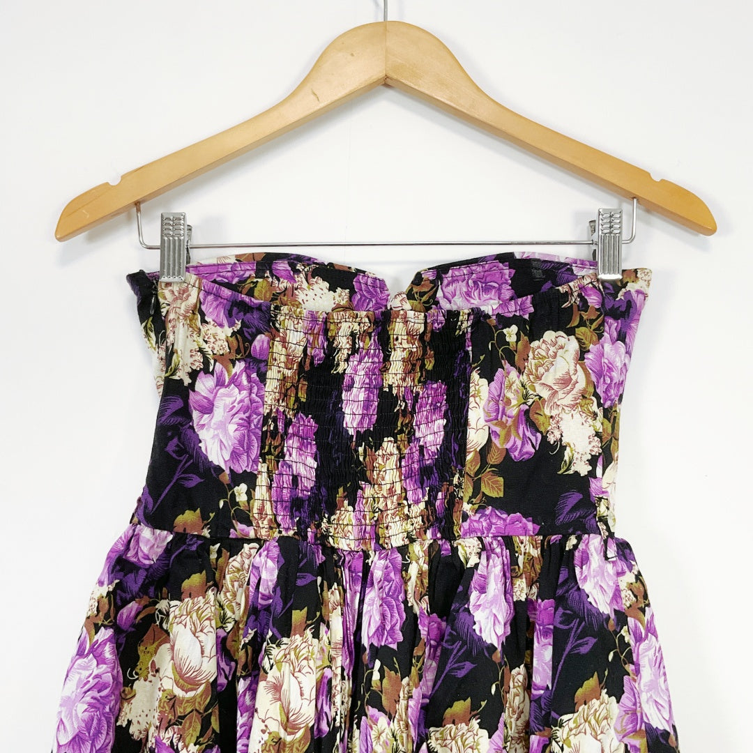 Mooloola - Floral Strapless Mini Dress