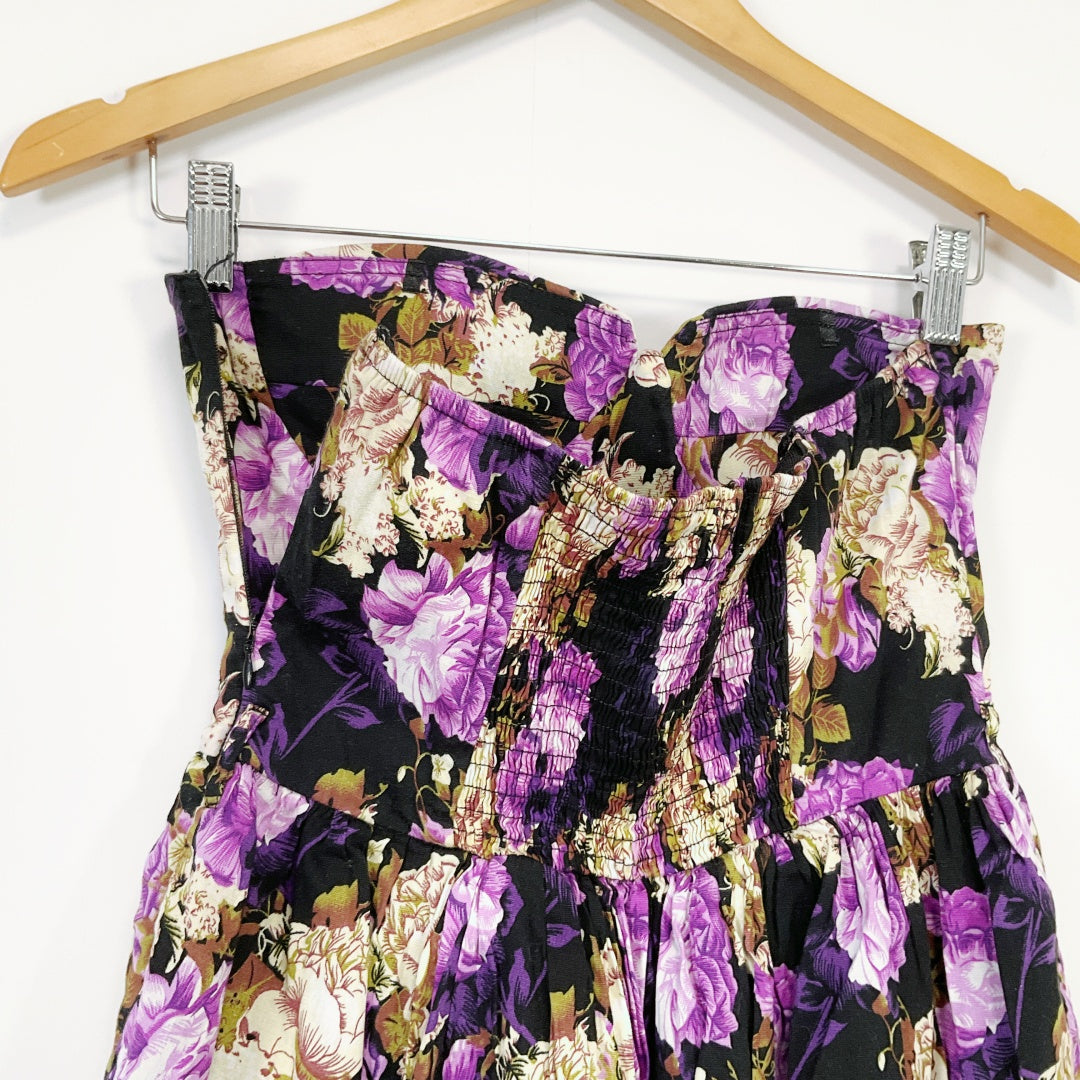 Mooloola - Floral Strapless Mini Dress