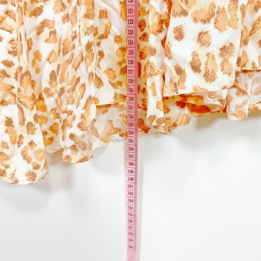 Here Comes The Sun - Leopard-Print Rayon Wrap Dress