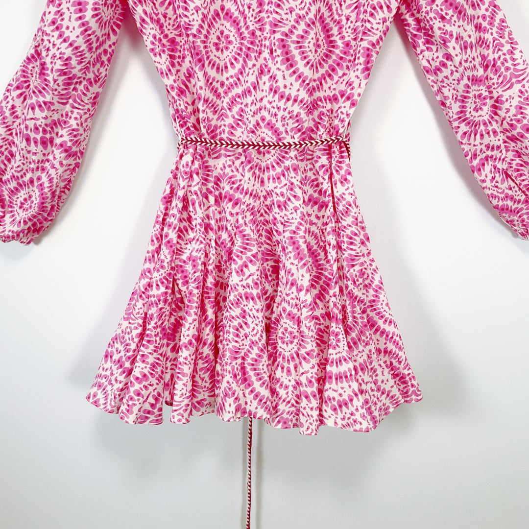 Zara - Tie Dye Collar Bell Style Dress