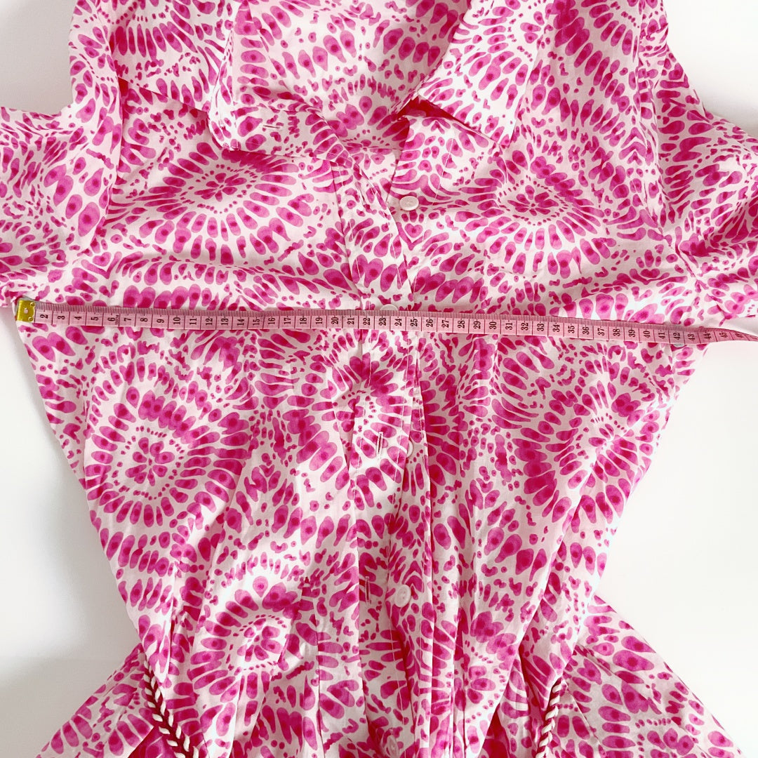 Zara - Tie Dye Collar Bell Style Dress