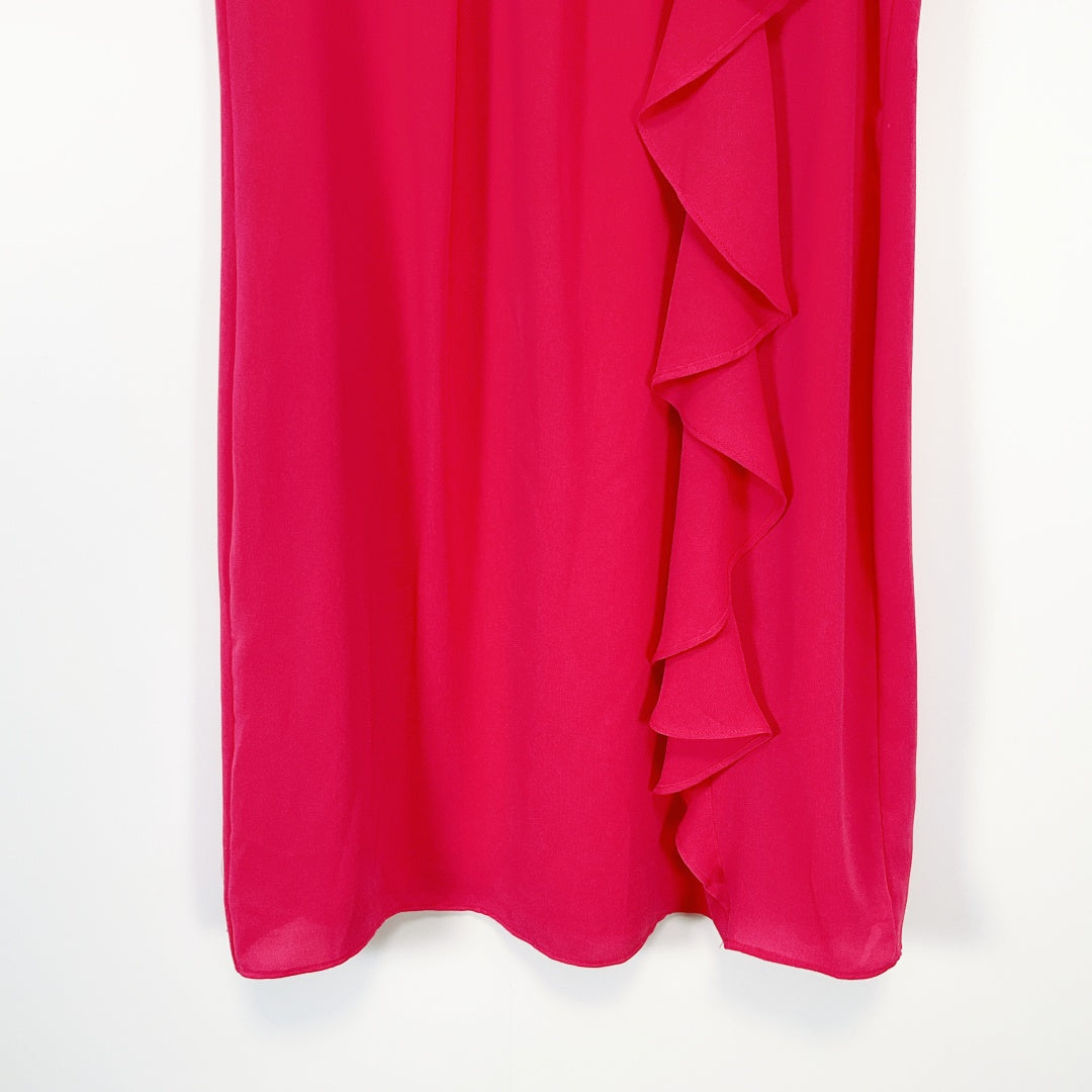Who's Henri? - Fuchsia Ruffle Dress