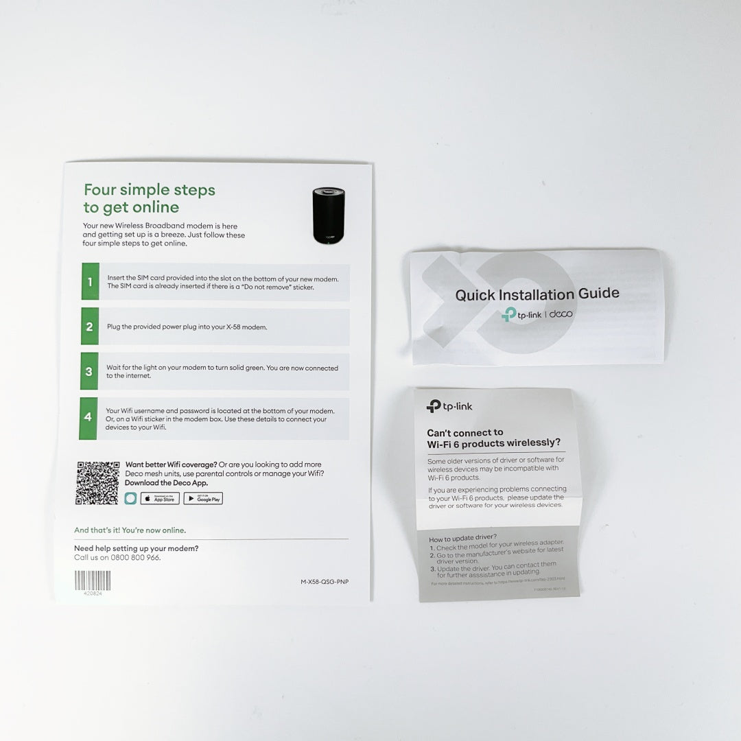 Deco - 4G+ AX3000 Whole Home Mesh Wi-Fi 6 Router