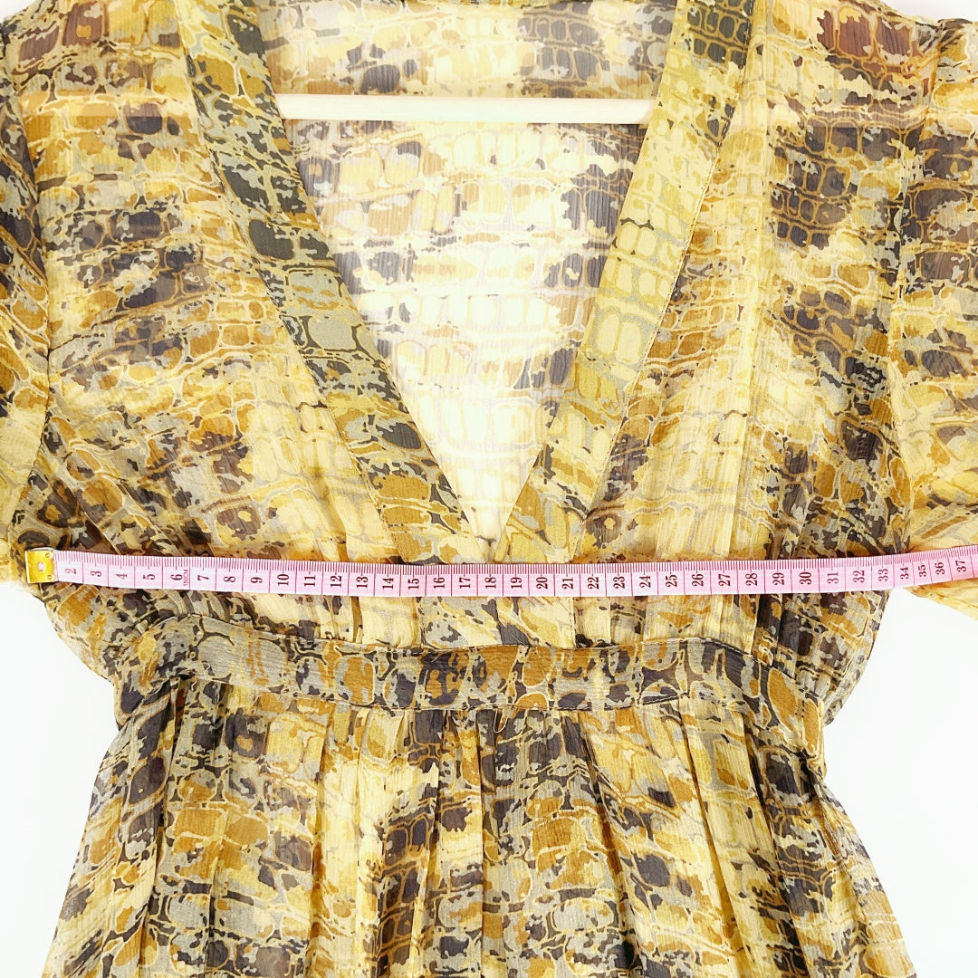 Helen Cherry - Sheer Silk Patterned Dress