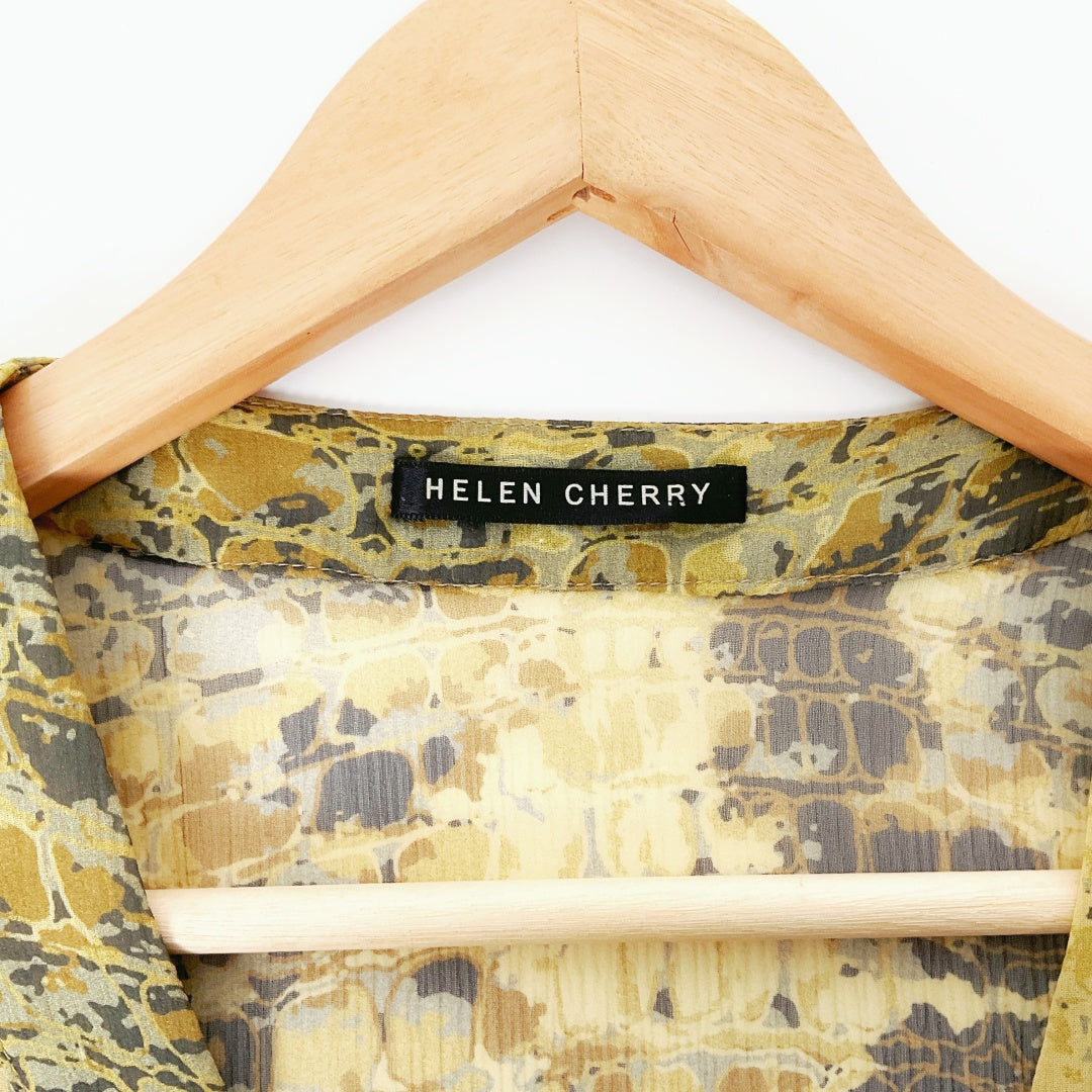 Helen Cherry - Sheer Silk Patterned Dress