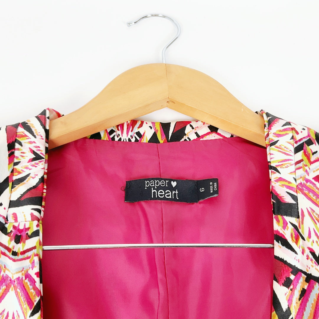Paper Heart - Patterned Blazer
