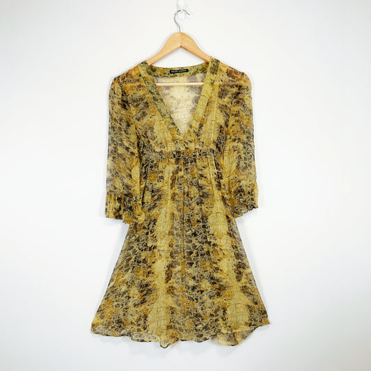 Helen Cherry - Sheer Silk Patterned Dress