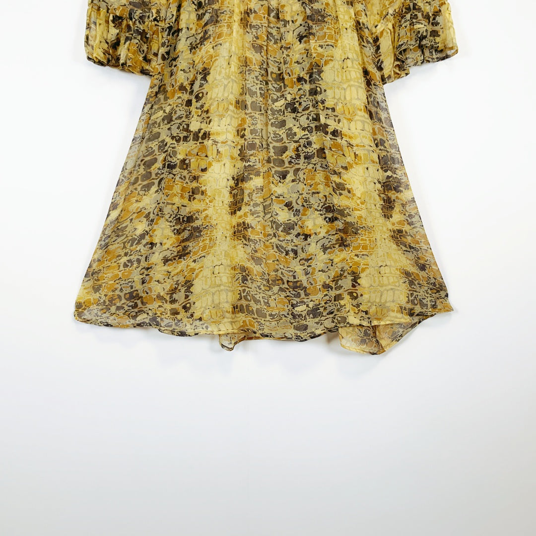 Helen Cherry - Sheer Silk Patterned Dress