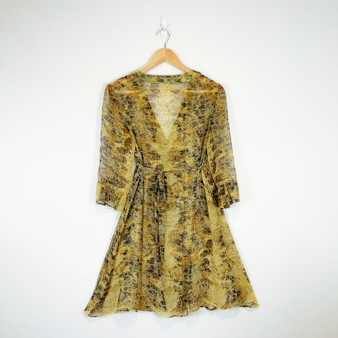 Helen Cherry - Sheer Silk Patterned Dress