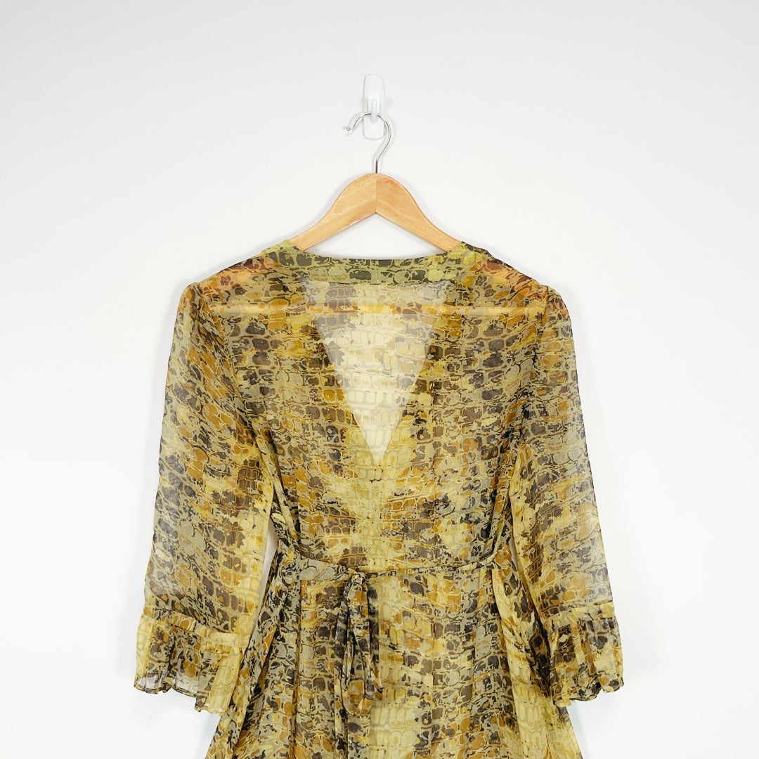 Helen Cherry - Sheer Silk Patterned Dress