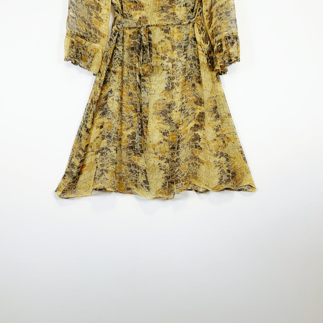 Helen Cherry - Sheer Silk Patterned Dress