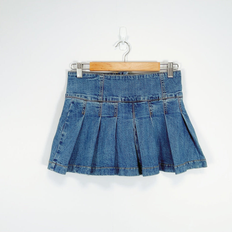 Glassons - Low Rise Denim Mini Skirt