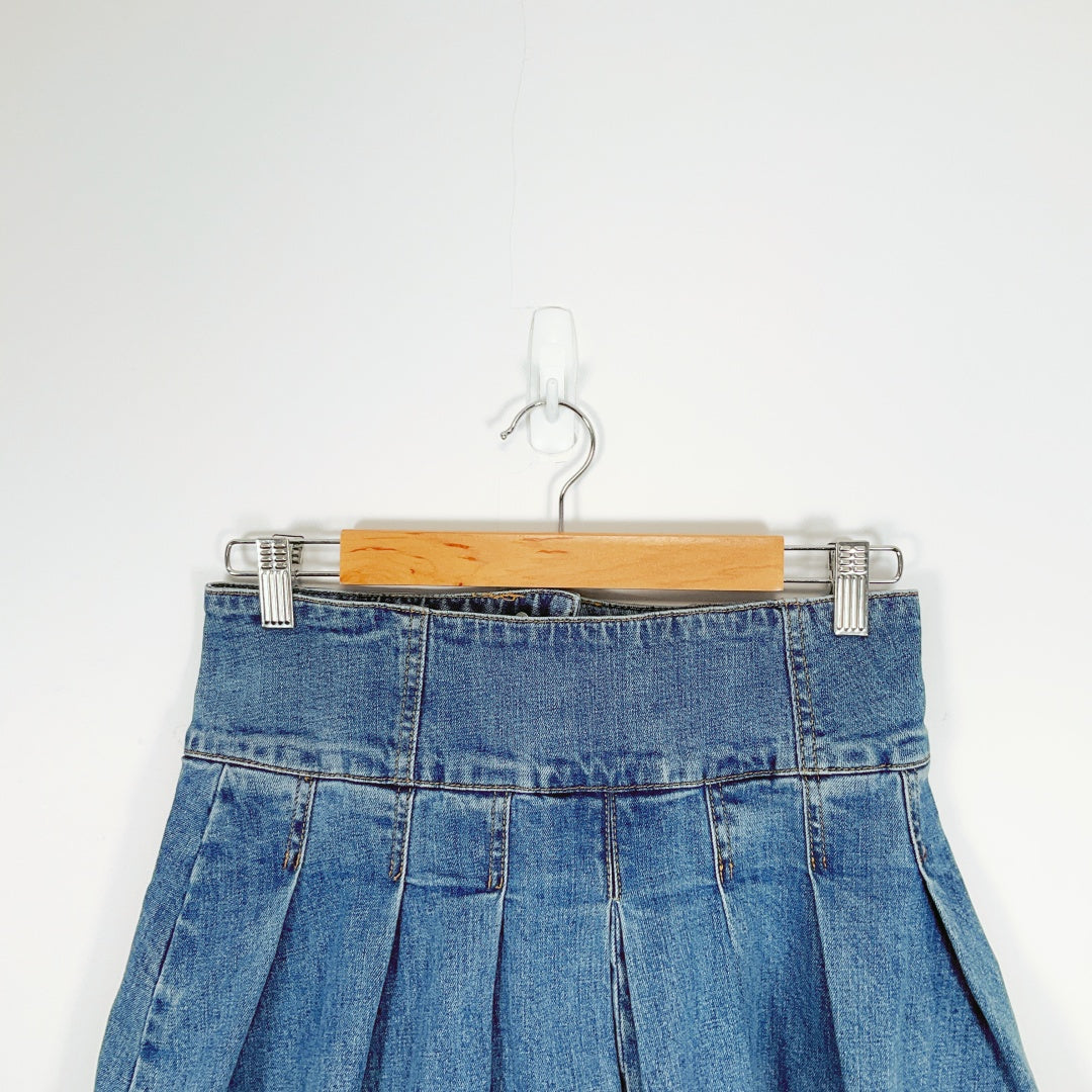 Glassons - Low Rise Denim Mini Skirt