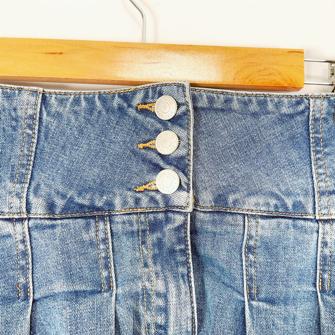 Glassons - Low Rise Denim Mini Skirt