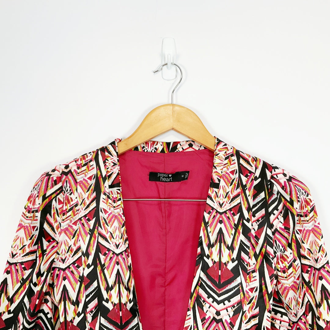 Paper Heart - Patterned Blazer