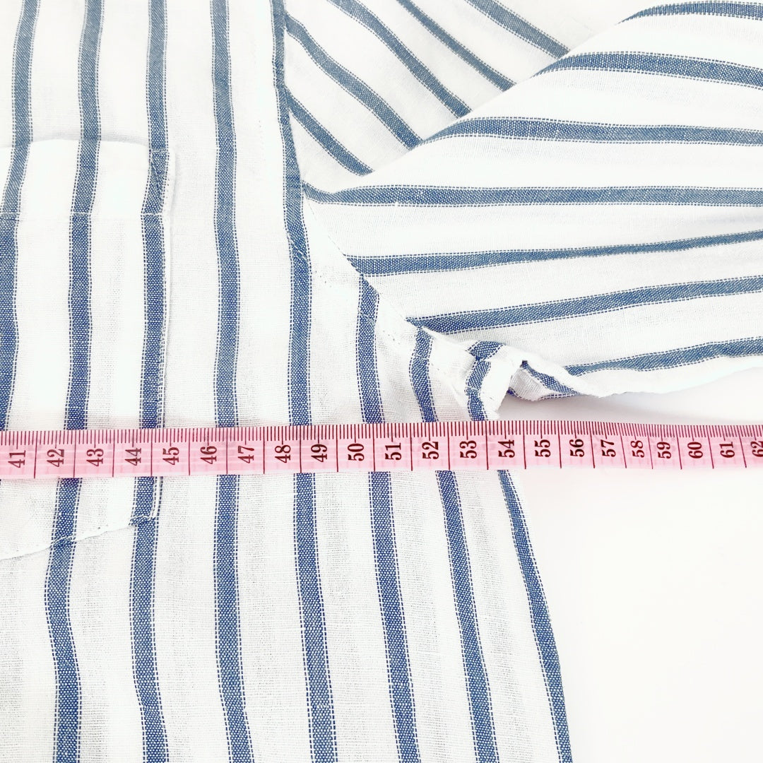 ZARA - Striped Cotton-Linen Shirt