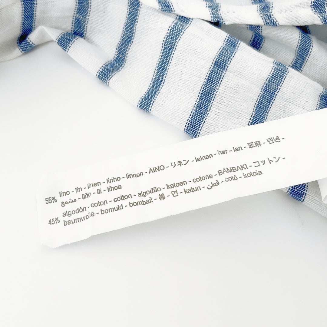 ZARA - Striped Cotton-Linen Shirt