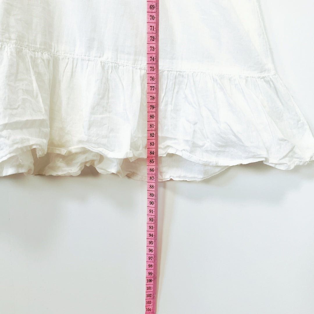 Resort - Crochet Sleeve Mini Cotton Dress